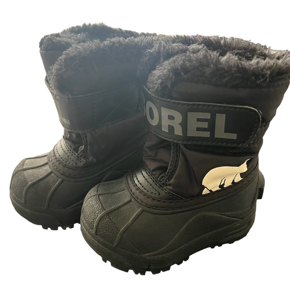 SOREL toddler snow boots.